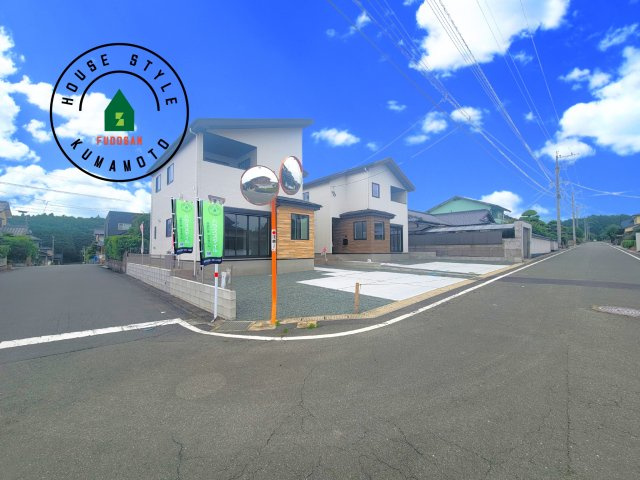 菊池郡大津町第3-2棟（1号棟）　の前面道路含む現地写真|見学の時間などお気軽にお問い合わせ下さい。