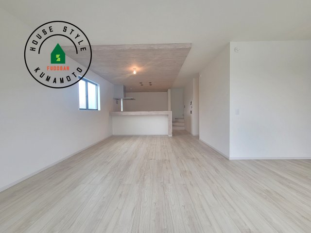 菊池郡大津町第3-2棟（1号棟）　の居間・リビング|多くの時間を過すことになるリビングだからこそ、いつも穏やかな空間・解放感が味わえ毎日が充実します。