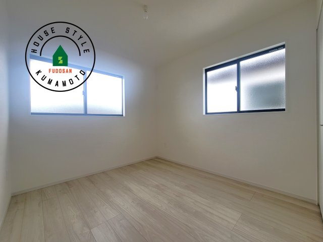 菊池郡大津町第3-2棟（1号棟）　の和室|将来的に、琉球畳を引きまして和室風にすることも可能です。