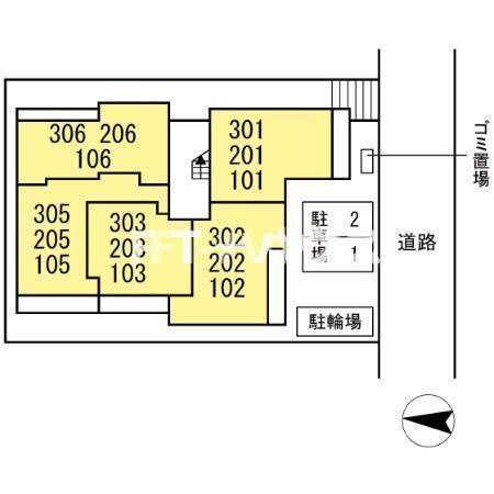 D-SOLACE幕張本郷1丁目の区画図