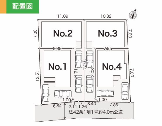 南区上鶴間1丁目新築戸建て　3期№2の区画図|区画図「南区上鶴間1丁目新築戸建て」