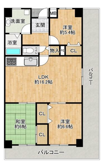 【間取り】 | 万葉ハイツ舞子