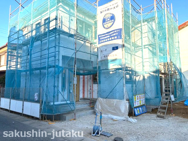長作台２丁目　新築戸建の外観|R7.2.25撮影