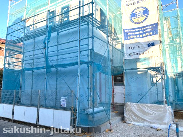 長作台２丁目　新築戸建の外観|R7.2.25撮影