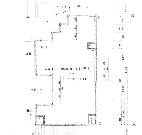 近江八幡市鷹飼町の店舗一部の間取り