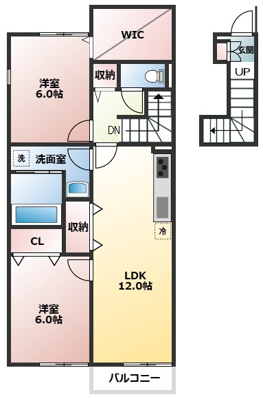 リーブル　RENの間取り