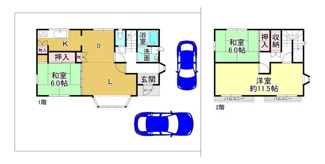 【間取り】 | 大津市清風町11-24　中古戸建