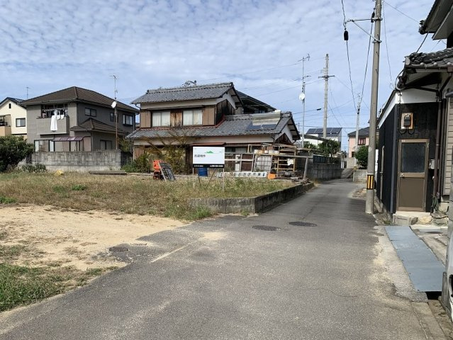 小川土地の前面道路含む現地写真