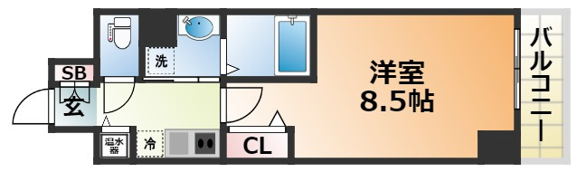 カスタリア三宮の間取り