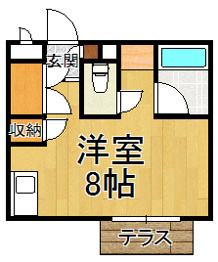 ヴィラ上ヶ原の間取り