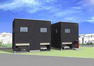 【外観パース】 | ガレージハウス上塩冶