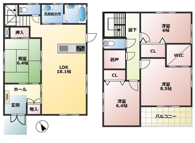 【間取り】の画像