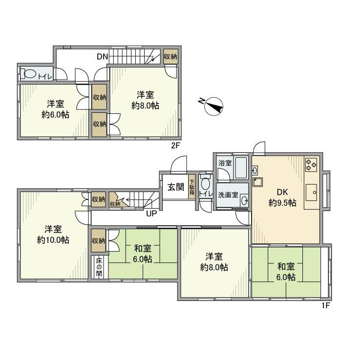 山ノ内戸建の間取り