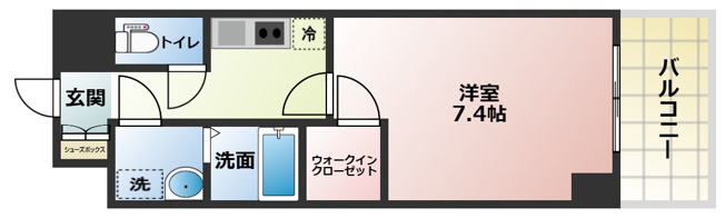 【間取り】 | エスリード江坂垂水町