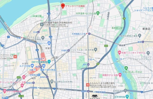 【地図】 | グランカリテ北梅田