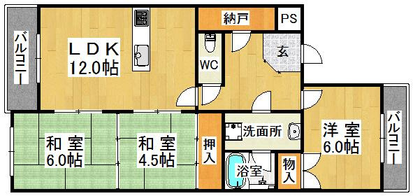 サングリーン今井の間取り