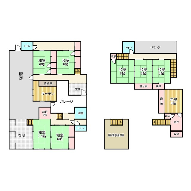 中古戸建の間取り