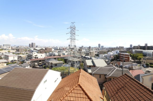 ワコーレ夙川ブランデュオの展望|バルコニーからの眺望です。視線を遮る建物がないので眺望良好です。