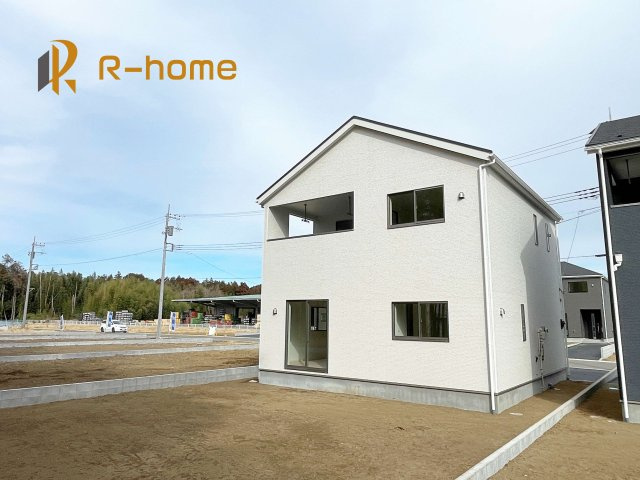 水戸市河和田町第3　新築戸建て　2号棟の外観|2025年2月完成予定！近隣の同仕様完成物件をご見学いただけます♪