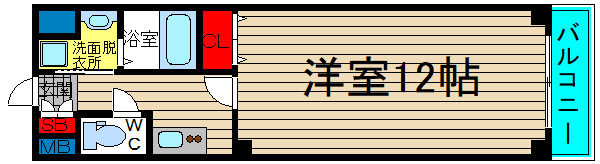 ルクール天下茶屋北の間取り