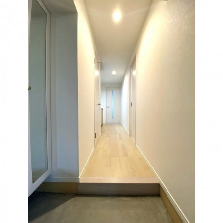 熊本市中央区世安町の賃貸マンションの玄関