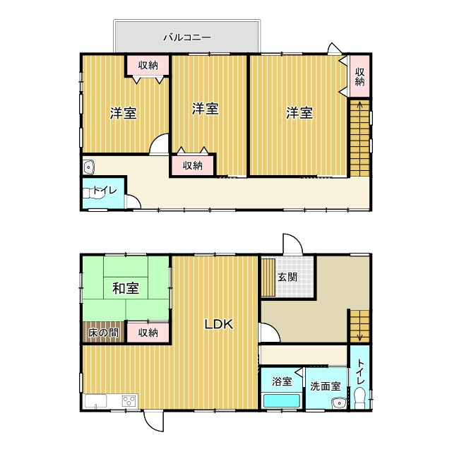 中古戸建の間取り