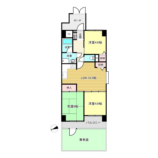 ネオハイツ学園前の間取り