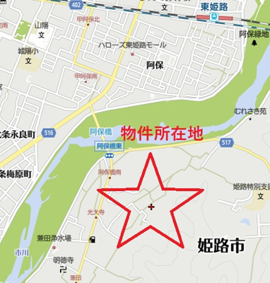 【地図】 | 東阿保新築貸戸建