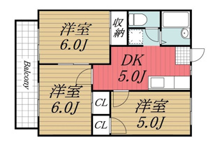【間取り】 | 第3保坂コーポ