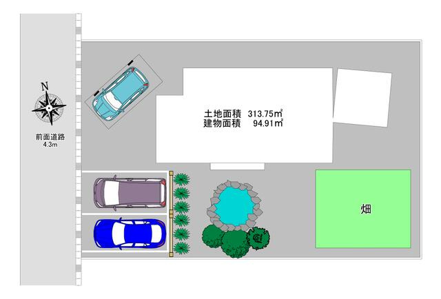 中古住宅　岩崎１丁目の区画図