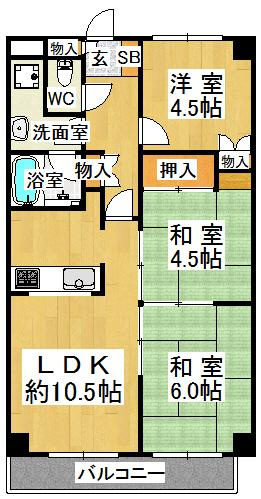 シャトル大津和の間取り