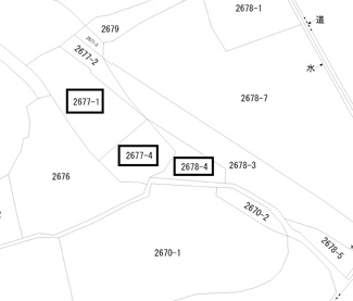 【土地図】 | 上宇部・古家付き土地196坪（現状有姿渡し）
