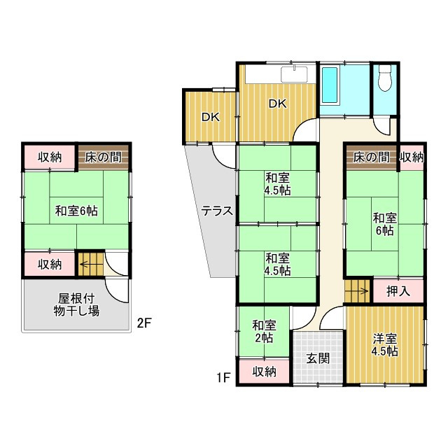 中古戸建の間取り