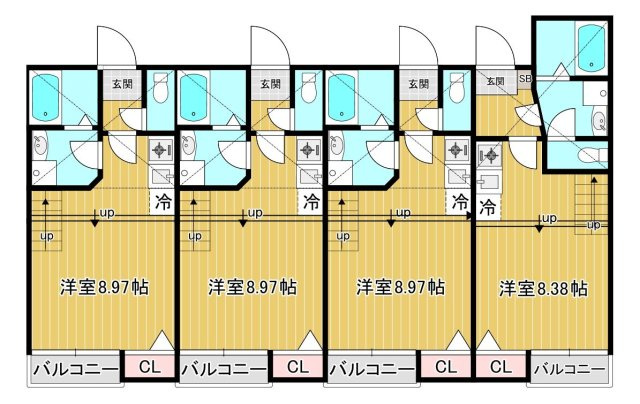 【間取り】 | Calm筥松 | 現況優先。
