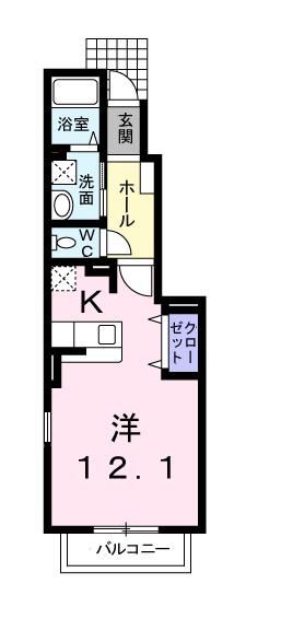 アイリス　プレイスの間取り
