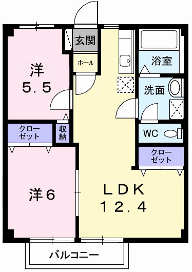 パールハイツ西の間取り