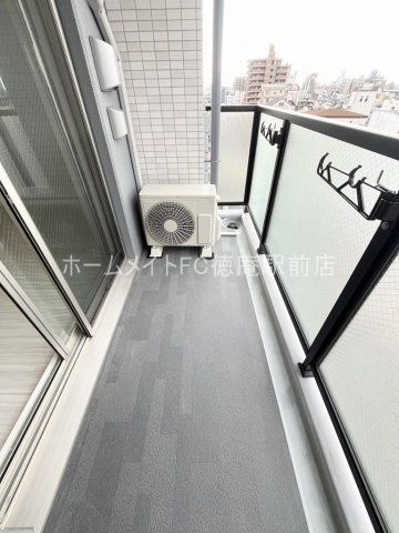 大阪市城東区東中浜１丁目の賃貸マンションのバルコニー