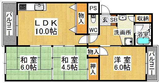 ベルデュウラ池上の間取り