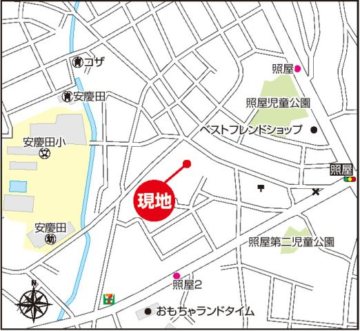 ハートフルタウン沖縄市照屋　全1棟の地図