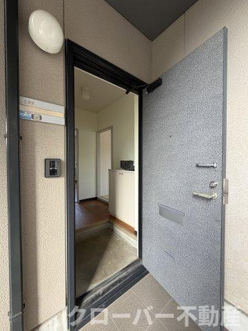 グリーンヒルわかばAの玄関