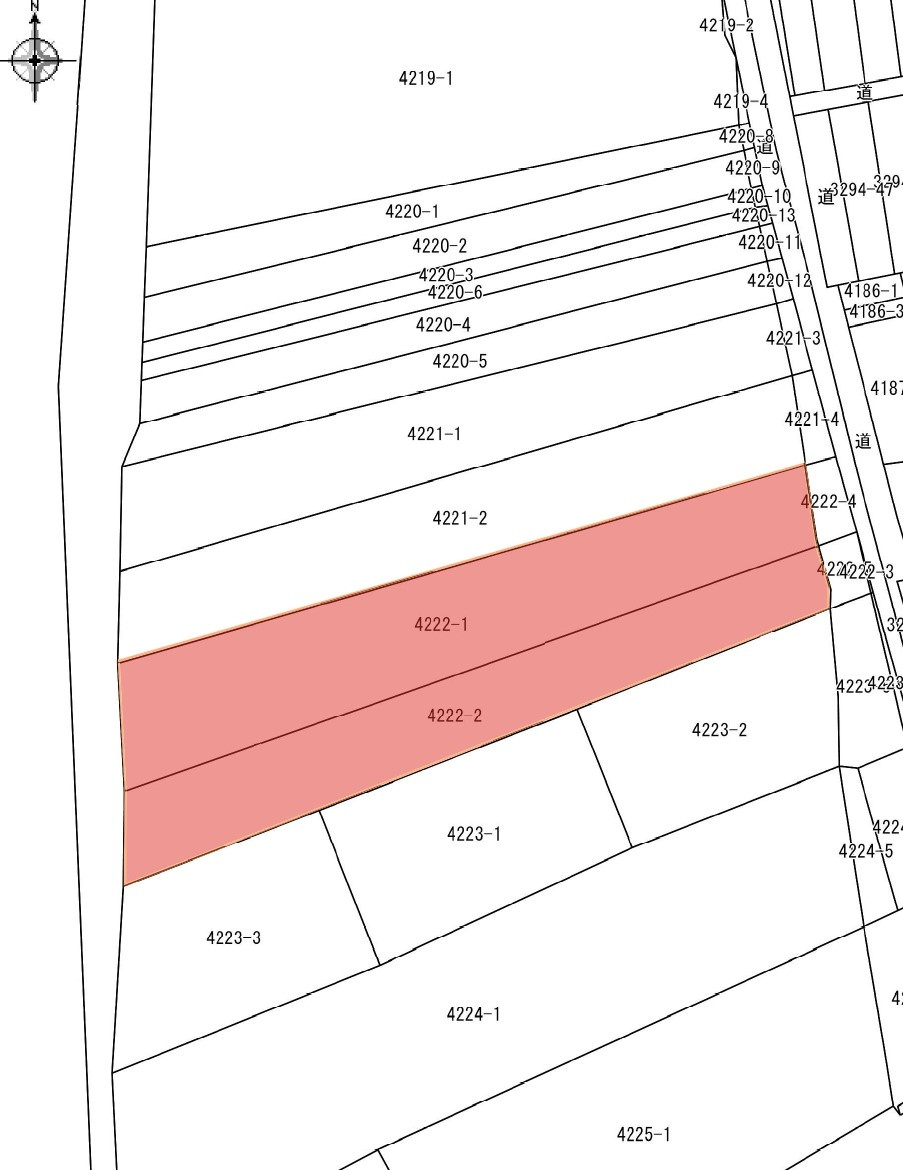 浜松市中央区村櫛町　売土地の土地図