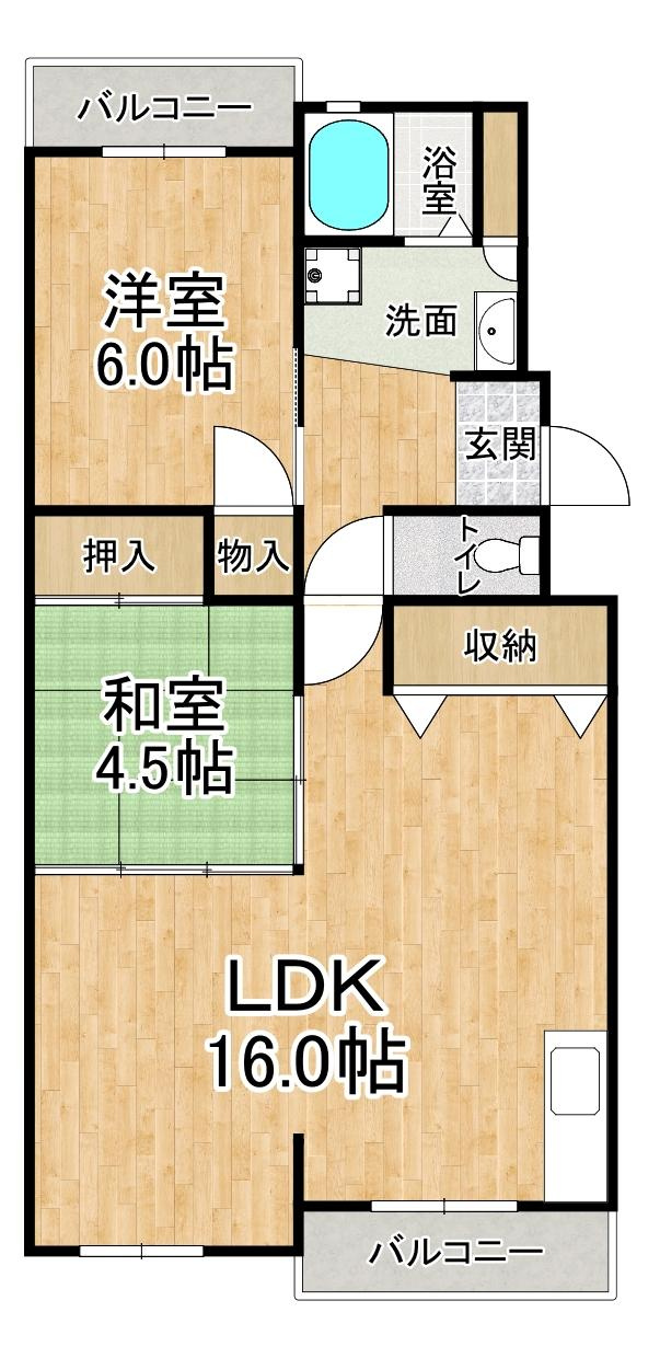 ランベール池北の間取り