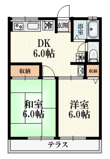 シティハイム　ベルウッド駒木の間取り