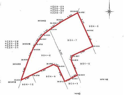 高岡町　土地の区画図