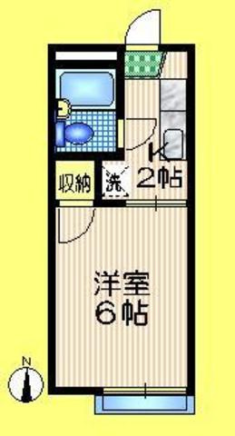 フラット永福の間取り|南向き