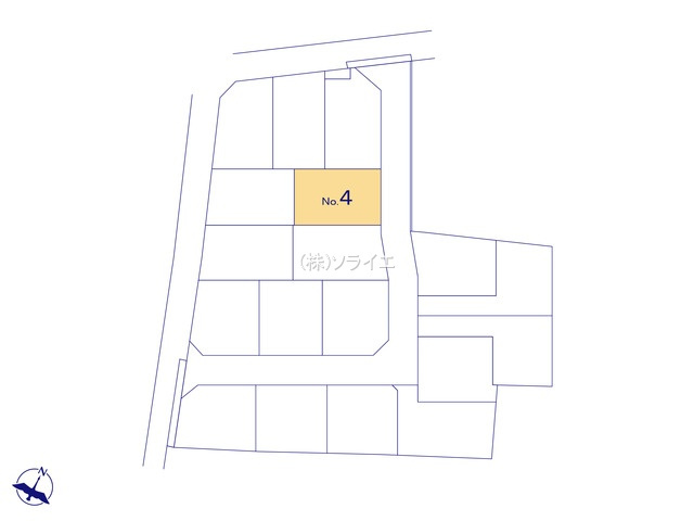 川越市南大塚４丁目　いろどりアイタウンの区画図