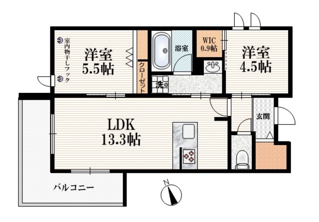 クレールロジュマンの間取り|【間取り】