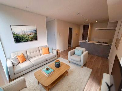 クレールロジュマンの居間・リビング|CG家具の為、実際は家具が付きません