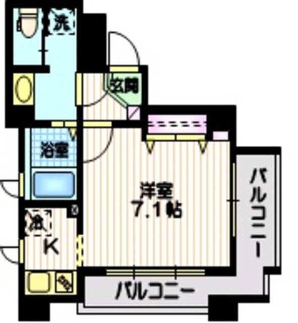 朝日マンションの間取り|★角部屋２面採光★