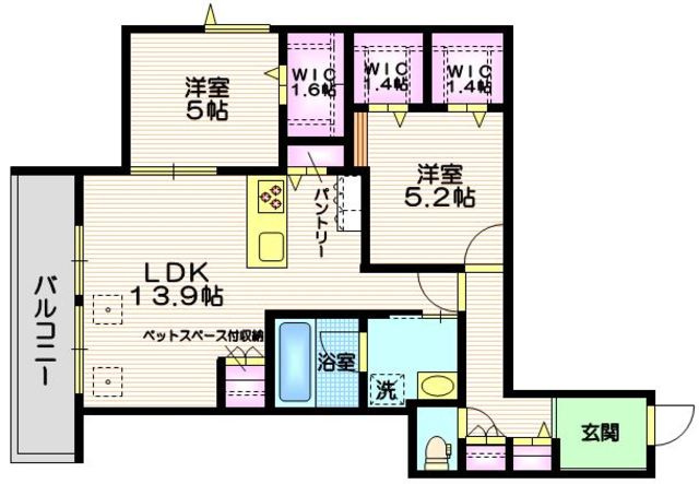 エクレット西品川の間取り|★ペット共生コンセプト住宅★